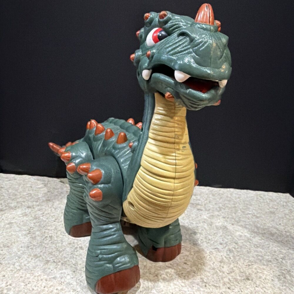 Imaginext Spike Jr  Ultra Dinosaur 11" Fisher-Price Sounds And Walking! Tested - Picture 6 of 6